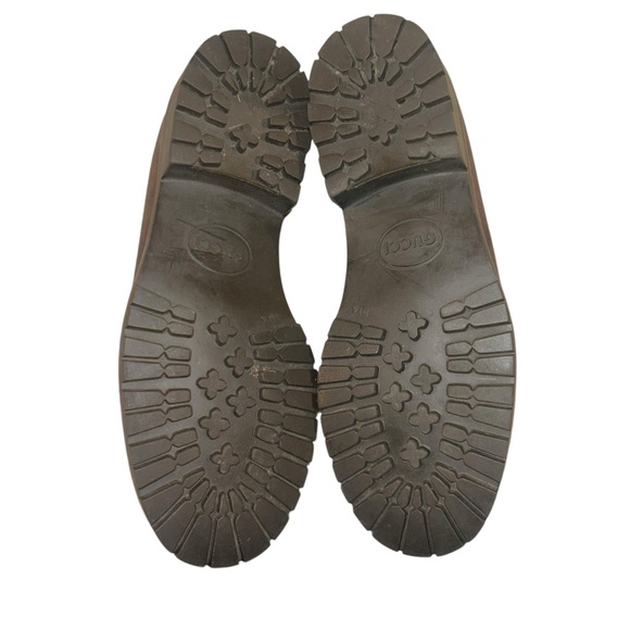 Gucci Suede Horsebit Lug Sole Classic Slip-On Loafers - Picture 6 of 7